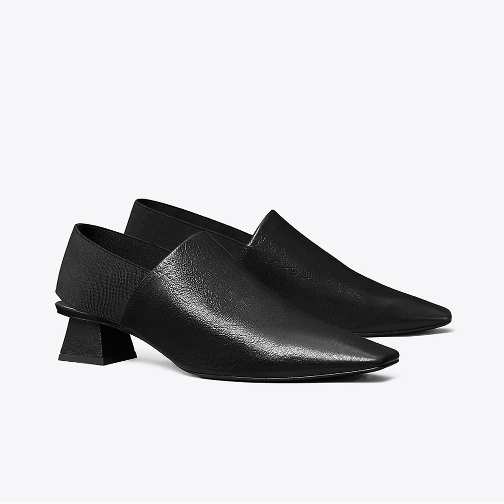 TORY BURCH Elastic Slingback Mule In Perfect Black